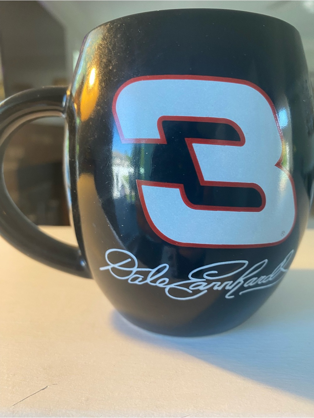 Dale Earnhardt #3 Black Ceramic Coffee Mug